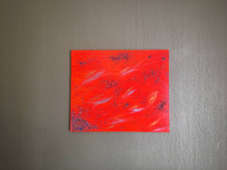 Original Abstract Expressionism Abstract Painting by Virginia Stephan