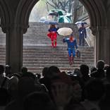 'Superheroes running from the Rain' Edition of 10 by Pedro Abreu