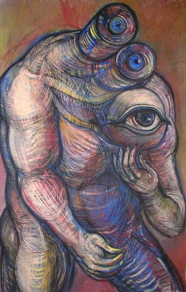 Original Abstract World Culture Painting by Mihail Cherkezov