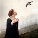 Bird and Broom by suzanna schlemm