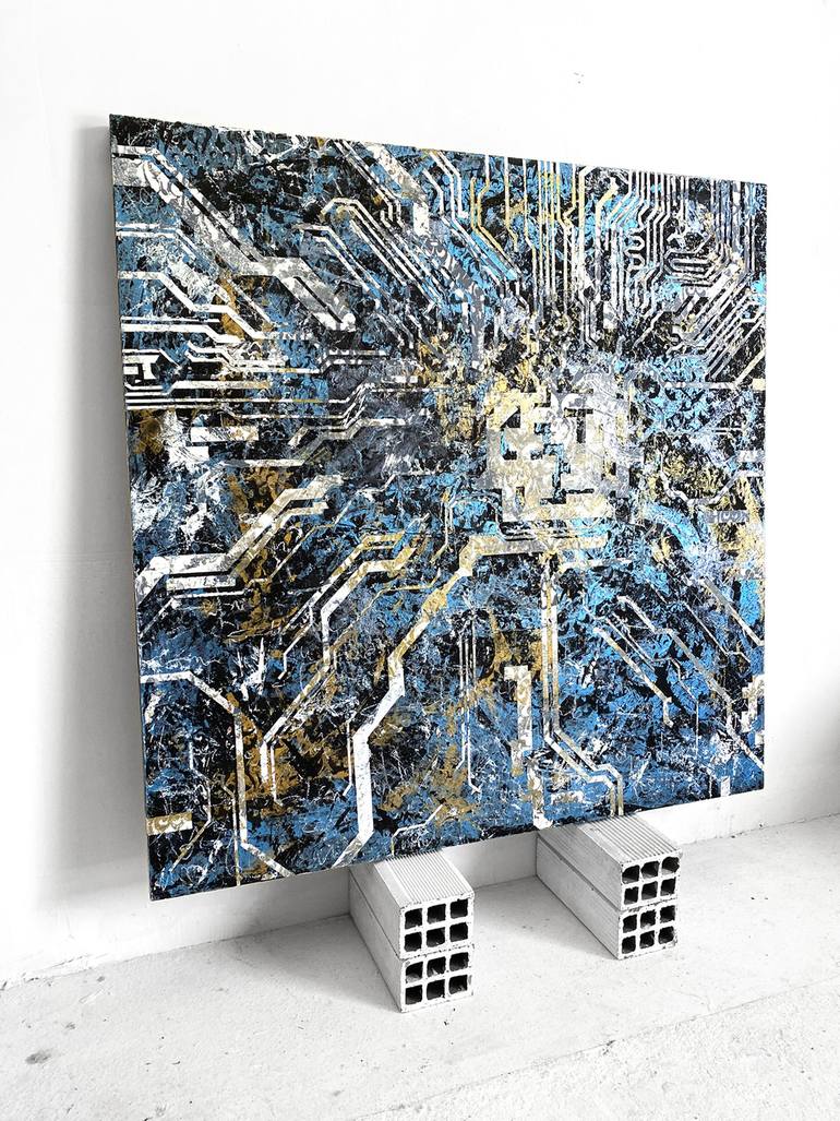 Original Abstract Painting by Ana Dévora