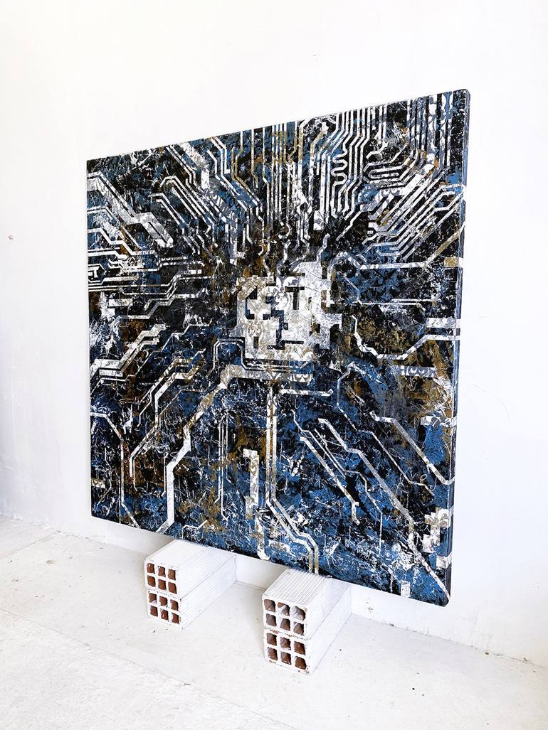 Original Abstract Painting by Ana Dévora