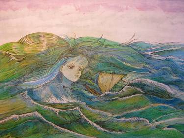 Original Illustration Abstract Drawing by James Paley-Yorke