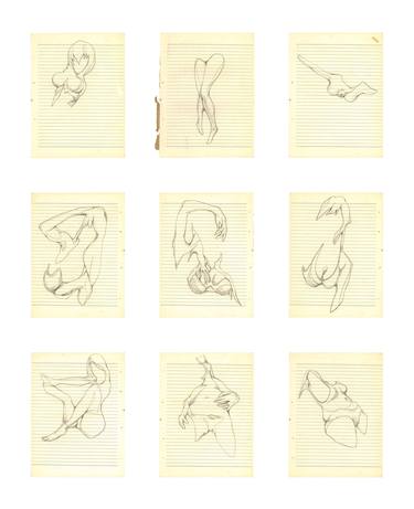 Print of Surrealism Body Drawings by Erqi Luo