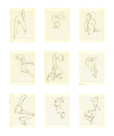 Print of Surrealism Body Drawings by Erqi Luo