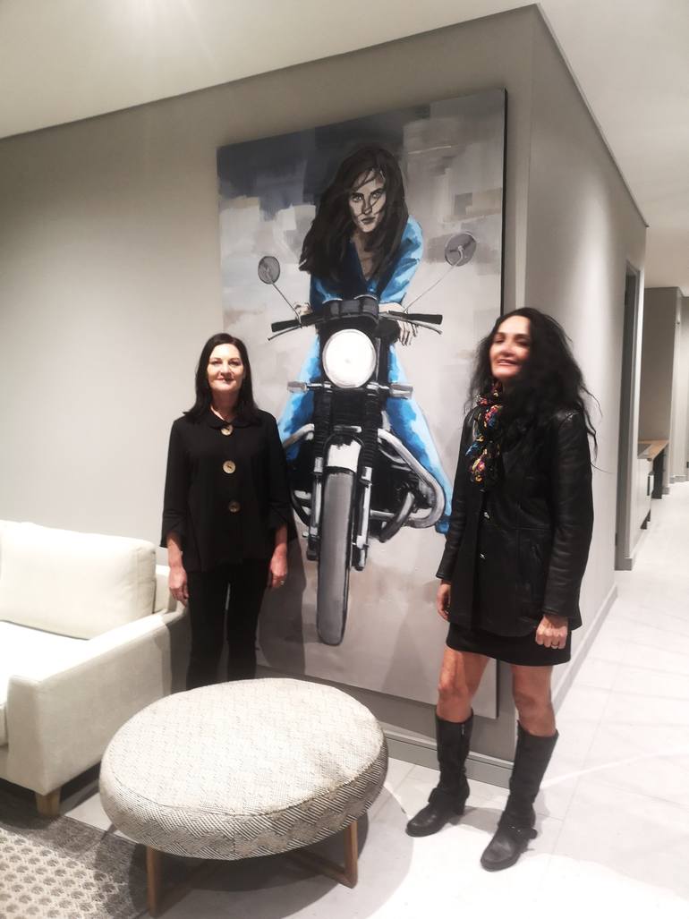 Original Conceptual Transportation Painting by Marittie De Villiers