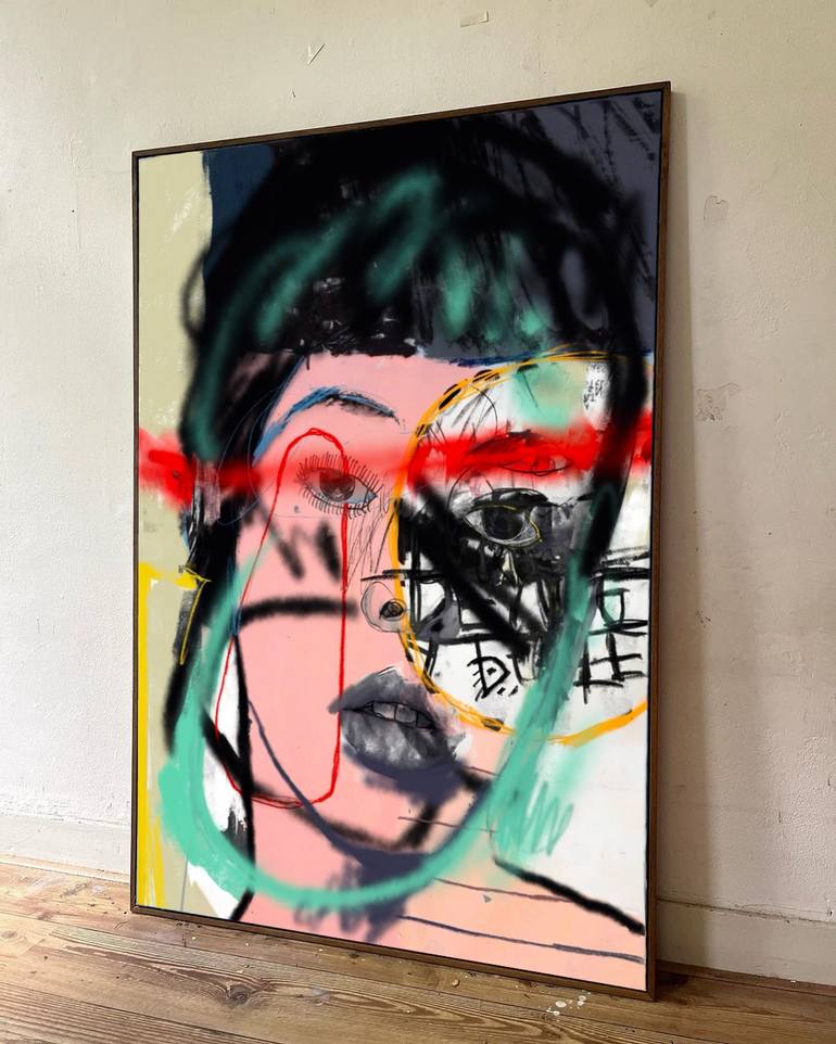 Original Abstract Expressionism People Painting by Jason Balducci