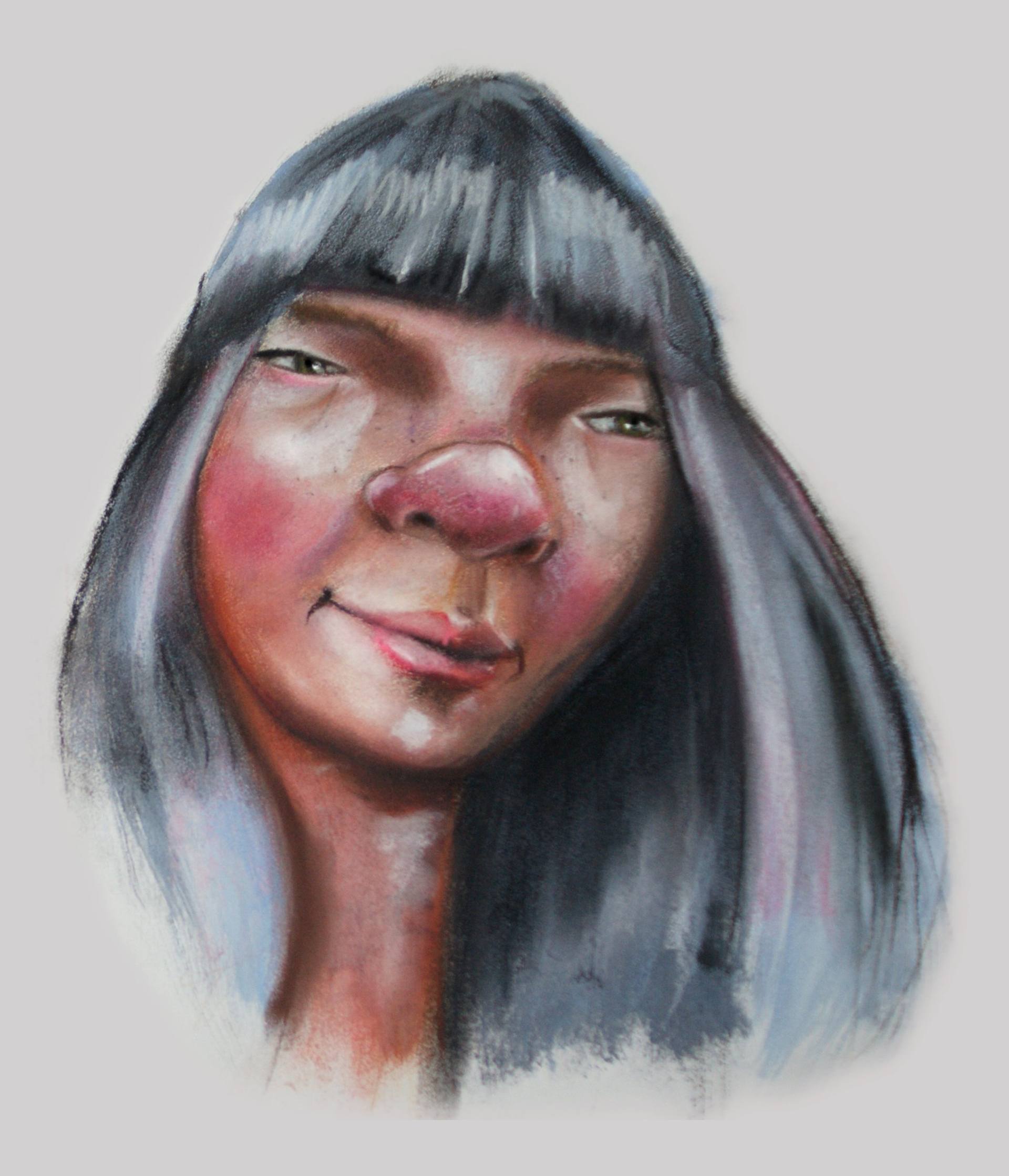 The big nose Drawing by Monika Kopanska | Saatchi Art