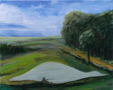 Print of Figurative Landscape Paintings by frank zijlstra