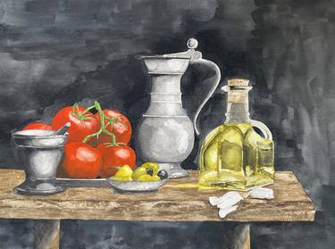 Saatchi Art Artist ross moore; Paintings, “Still Life with Tomatoes” #art