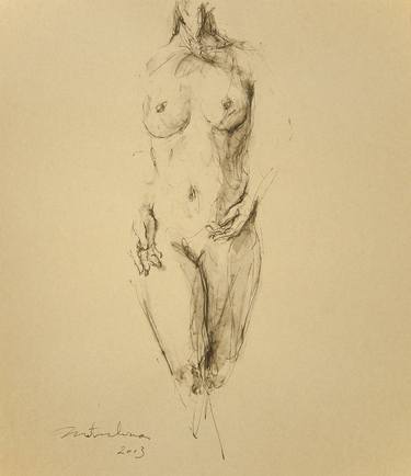 Print of Figurative Nude Drawings by jun matsushima