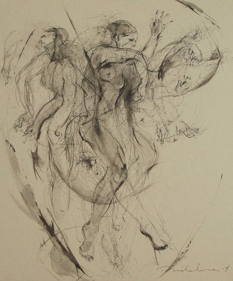 Print of Figurative Performing Arts Drawing by jun matsushima