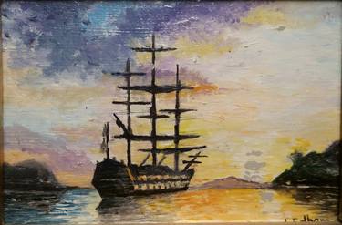 Print of Sailboat Paintings by Edhem Imamovic