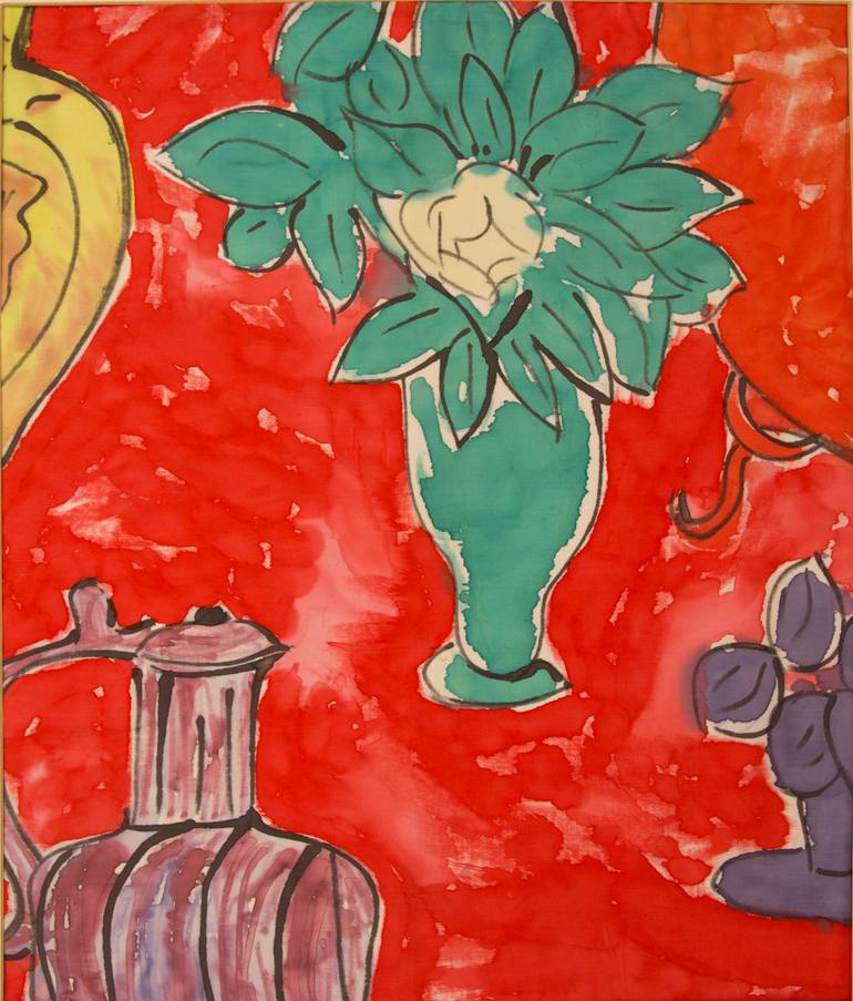 Green Vase Painting by Catherine Bechirian Saatchi Art