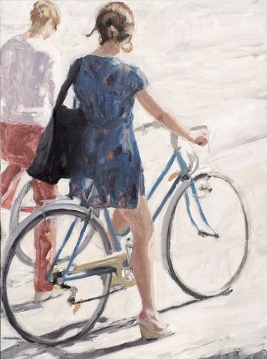 Original Realism Bicycle Paintings by Benjy Barnhart