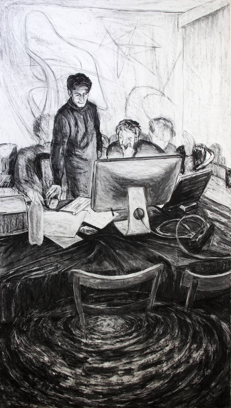 Original Surrealism Science/Technology Drawings by Benjy Barnhart