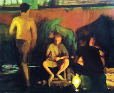 Original Figurative Men Paintings by Benjy Barnhart