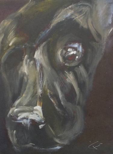 Original Expressionism Dogs Paintings by Geoff Francis