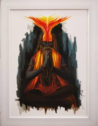 Original Expressionism Culture Painting by Vishwajeet Kumar