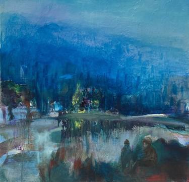 Original Expressionism Landscape Paintings by Marie-Helene Fabra