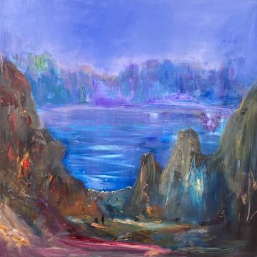 Original Expressionism Landscape Paintings by Marie-Helene Fabra