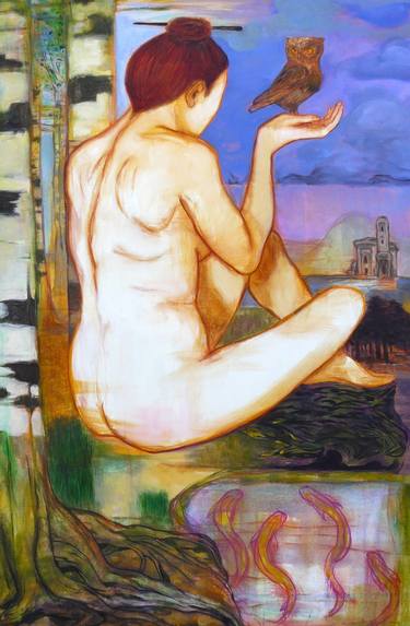 Original Nude Painting by Virginia Patrone