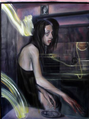 Original Figurative Women Paintings by Paolo Bonfiglio