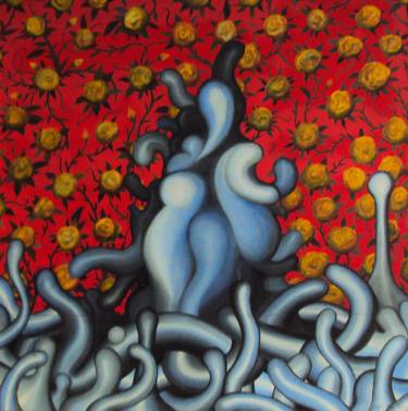 Original Abstract Expressionism Floral Paintings by Rodrigo Vieira