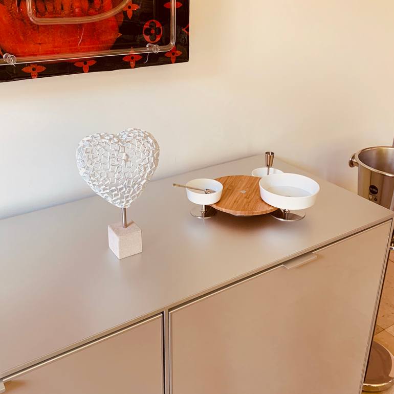Original Modernism Love Sculpture by Rainer Lagemann