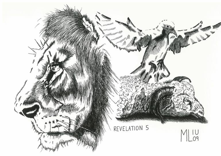 lion of judah drawing