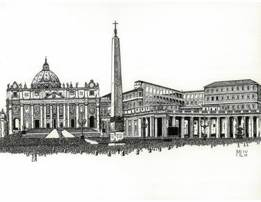 Print of Religious Drawings by Mike Liu