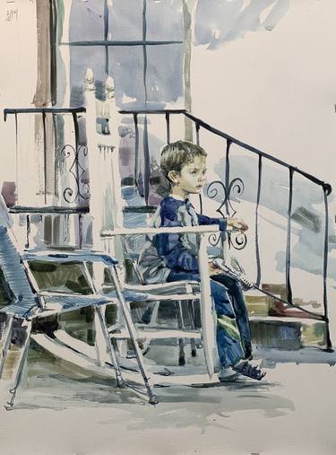 Print of Figurative Children Paintings by Gregory Radionov