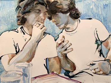 Original Figurative Family Paintings by Gregory Radionov