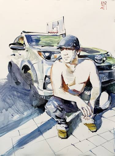 Print of Figurative Car Paintings by Gregory Radionov