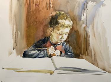 Print of Realism Children Paintings by Gregory Radionov