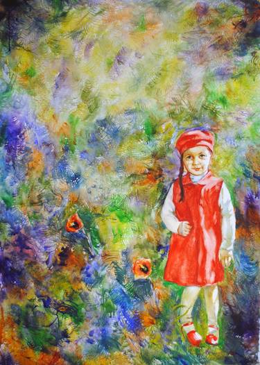 Original Impressionism Children Paintings by Gregory Radionov