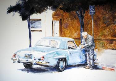 Original Figurative Automobile Paintings by Gregory Radionov