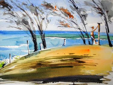Original Impressionism Beach Paintings by Gregory Radionov
