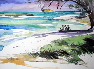 Print of Impressionism Beach Paintings by Gregory Radionov