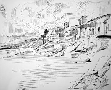 Original Beach Drawings by Gregory Radionov