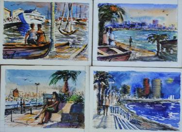 Original Beach Paintings by Gregory Radionov