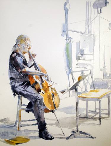 Original Figurative Music Paintings by Gregory Radionov