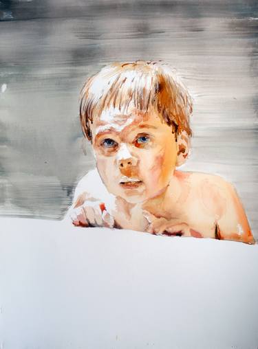 Print of Portraiture Kids Paintings by Gregory Radionov