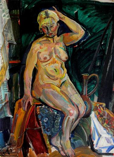 Original Expressionism Nude Paintings by Gregory Radionov