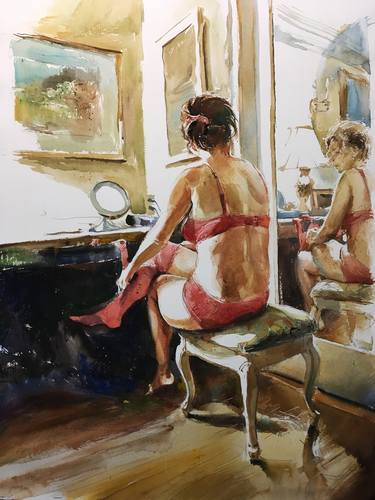 Print of Figurative Women Paintings by Gregory Radionov