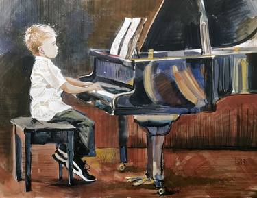 Print of Music Paintings by Gregory Radionov