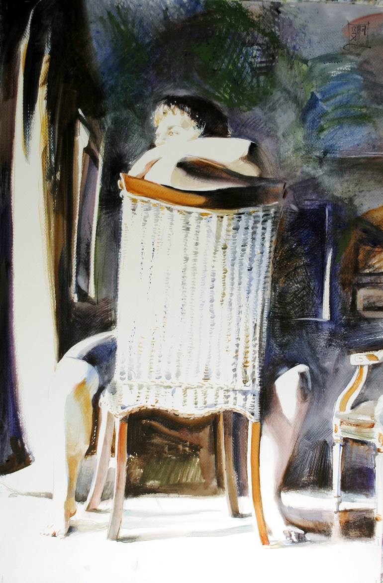 Original Art Deco Children Paintings by Gregory Radionov