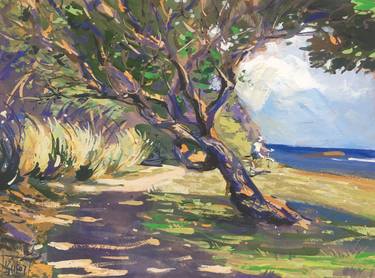 Original Expressionism Beach Paintings by Gregory Radionov