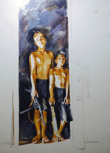 Print of Figurative Children Paintings by Gregory Radionov