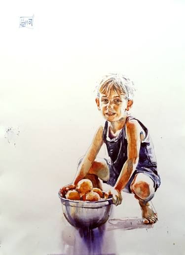 Print of Realism Children Paintings by Gregory Radionov